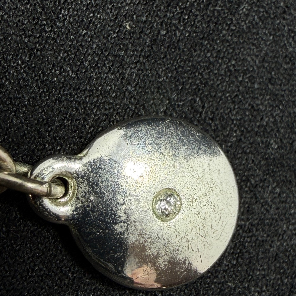 Jones New York Necklace Womens 20in Teardrop Black Cabochon Silver Tone JNY - Picture 3 of 4